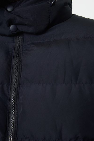 Trendyol Collection Navy Blue Regular Fit Large Size Windproof Winter Puffer Jacket - TMNAW25AW00001