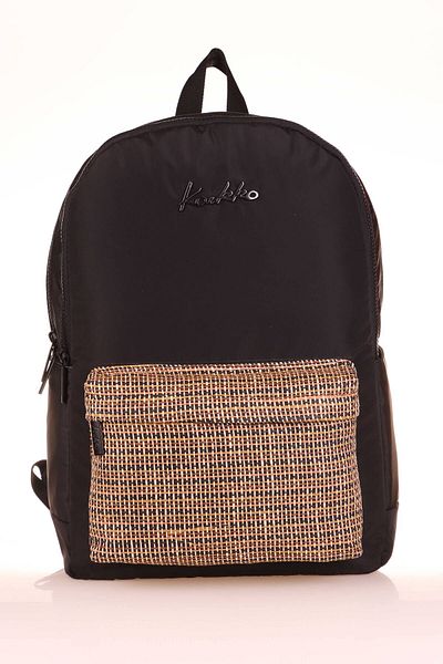 KAUKKO Rucsac din răchită neagră - K1716