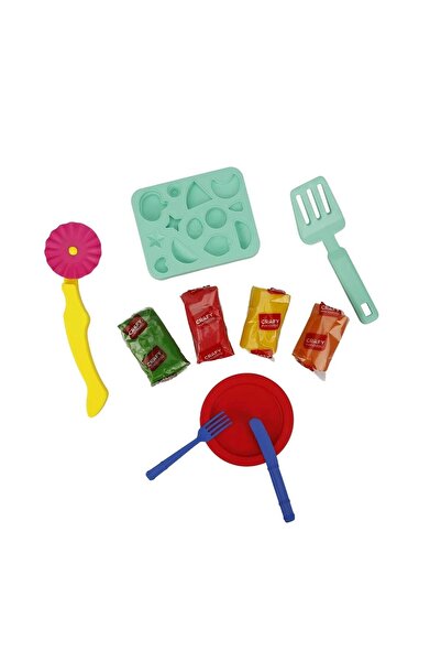 Sunman Çılgın Pizza Oyun Hamuru Seti 10 Parça (Lisinya)