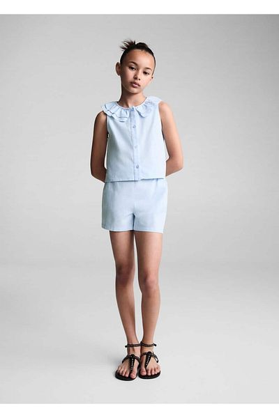 MANGO Kids Blue Blouse Pentru Copii