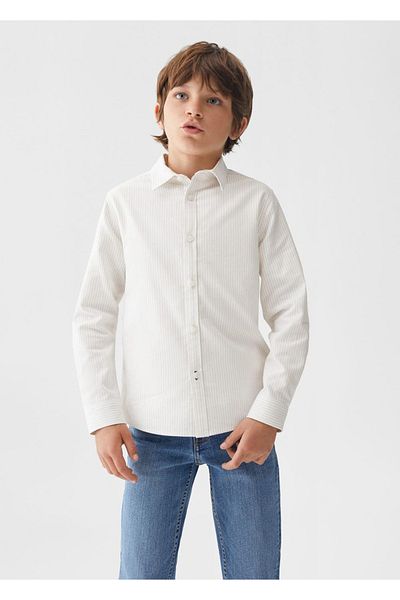 MANGO Kids Tricou Bej Pentru Copii