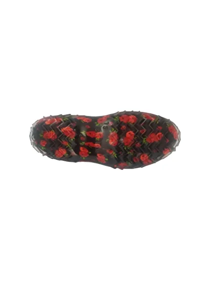 Emek Sosyete Flower Patterned Women's Village Rubber Shoes