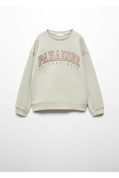 MANGO Kids Green Sweatshirt for Kids