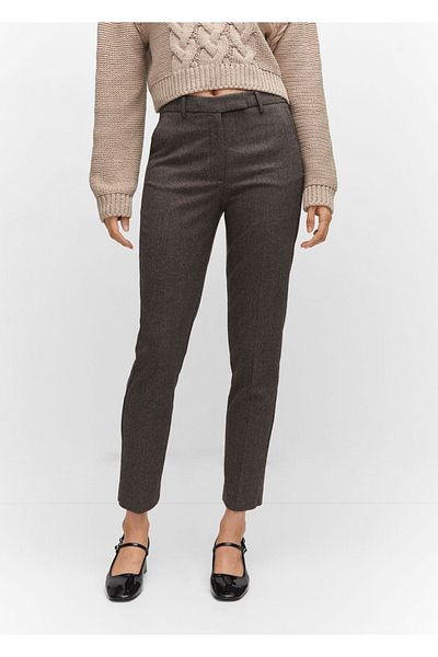 MANGO Woman Skinny Látkové kalhoty