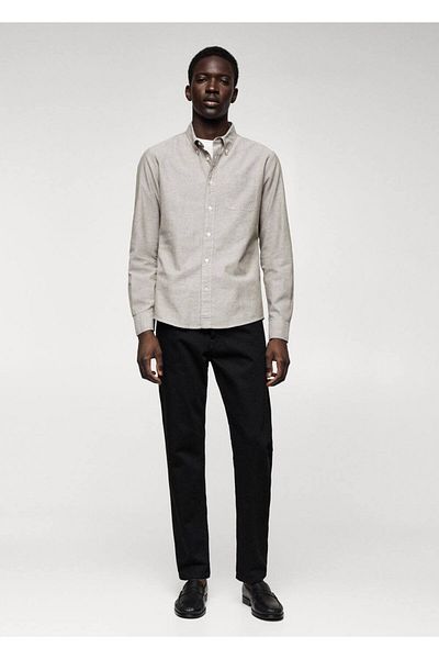 MANGO Man Oxford-Hemd aus Baumwolle mit normaler Passform