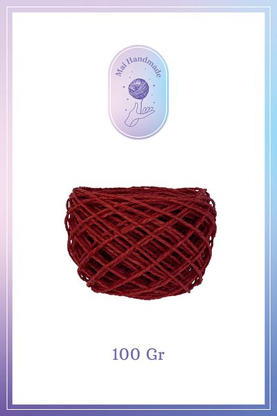 Mai Handmade 100 gr Κόκκινο Πλεκτό Χαρτί Κις Τσι