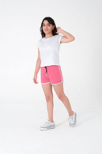 Kyron Pantaloni scurți sport roz pentru fete - Pantaloni scurți confortabili și eleganti de vară