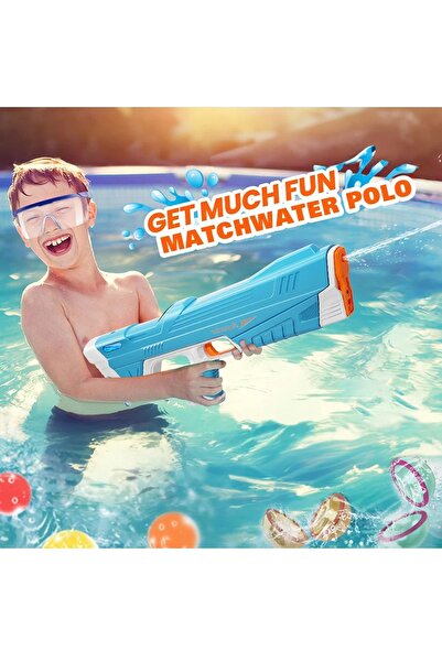 Water Gun with Rechargeable Automatic Filling Chamber 8-10m Range Series Shot