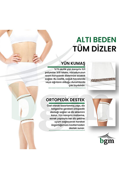 bgm Yün Dizlik Yüksek Kalite Diz Ağıları Romatizma Sıcak Kompres Yün Dizlik