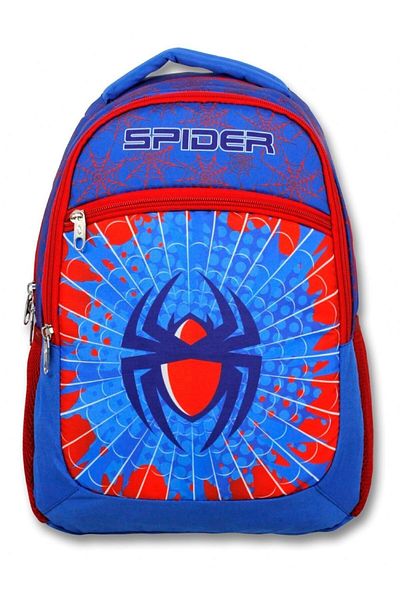 ÜMİT ÇANTA Rucsac pentru școală primară Cennec Three Eyed Boy Blue Red Spider