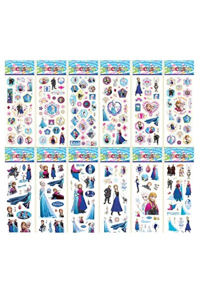 Kumik Elsa Frozen Karakterleri 3 Set Sticker