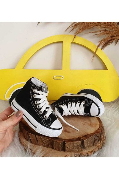 ebulduk Pantofi sport unisex, negri, înalți