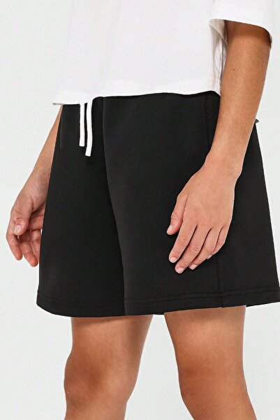 şetakids Çocuk Siyah Düz Yazlık Şort