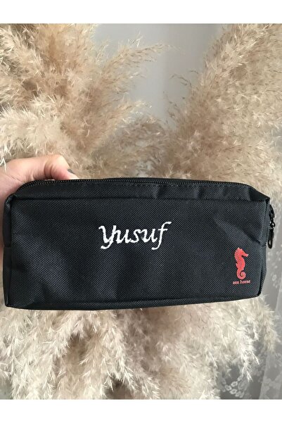 VolleM İsme Özel Nakışlı Çift Bölmeli Kalemlik