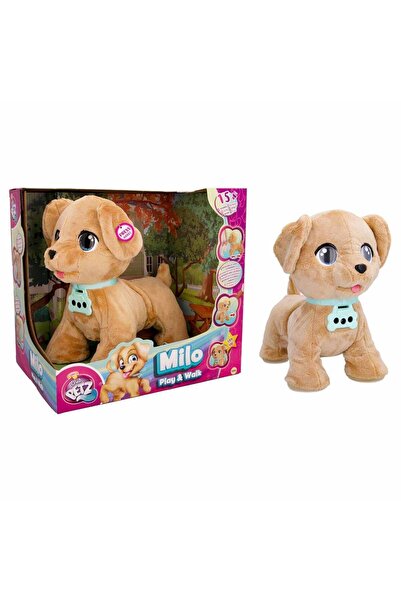 Sunman Club Petz Milo Sesli Harekete Duyarlı Tasmalı Peluş Köpek
