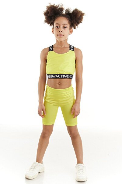 Colorinas Stay Active Neon Crop Top