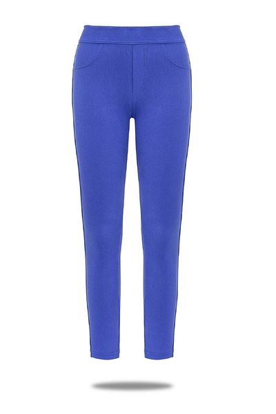 FSM1453 Pantaloni din bumbac cu talie normală pentru fete Leggings din lycra de culoare lycra -354