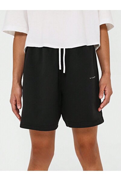 şetakids Çocuk Siyah Düz Yazlık Şort