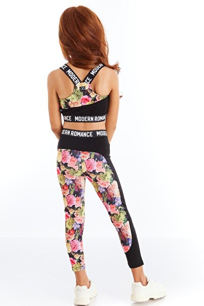 Colorinas Μοντέρνο ρομαντικό λουλουδάτο μοτίβο για κορίτσια αθλητικά Crop Tank Top