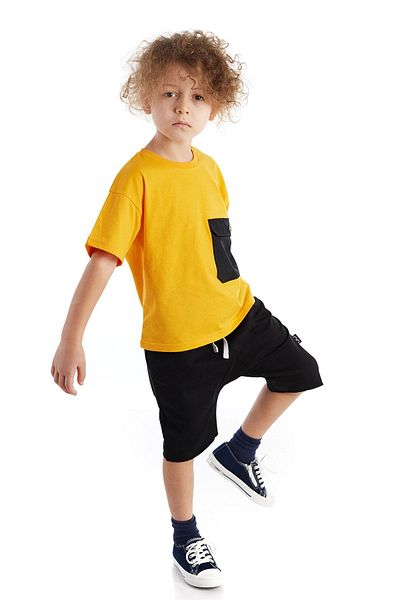 Colorinas Pantaloni scurți lungi unisex largi pentru copii