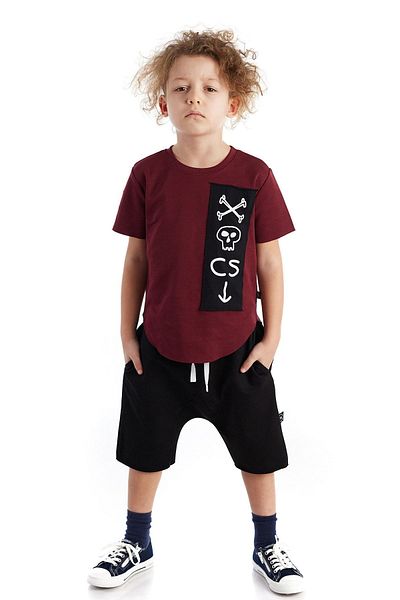 Colorinas Pantaloni scurți lungi unisex largi pentru copii