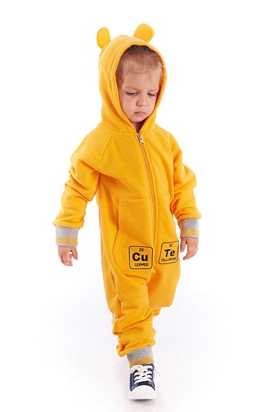 Colorinas Baby Cute Embroidered Hooded Long Sleeve Zippered Unisex Jumpsuit