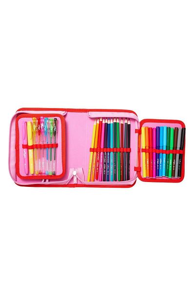 SMIGGLE UNICORN PONY FIGURED ZIP IT PENS BOX CONSIST OF 40 PIECES