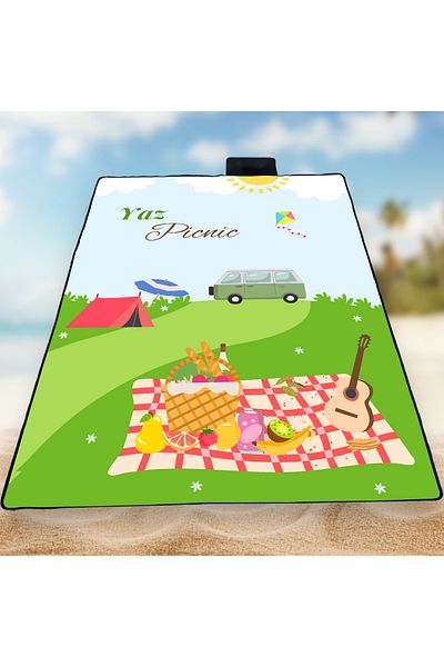 OKAVANGO 150-200 Cm Children's Sea and Beach Supplies - Beach Mat, Sand-repellent Beach Cover, Beach Cushion