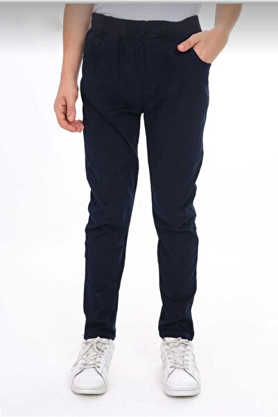 Bebezeyn Unisex Lacivert Renk Cepli Okul Pantolonu