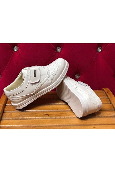 KAFKASLAR Erkek Çocuk Klasik Krem Renk Kaymaz Taban Klasik Sünnet Ayakkabısı