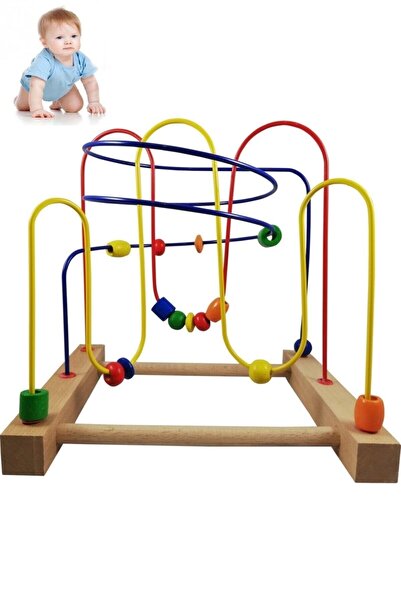 Hobi Eğitim Eğitici Ahşap Helezon Kordinasyon Oyunu Orta Boy Hobi.hed 224