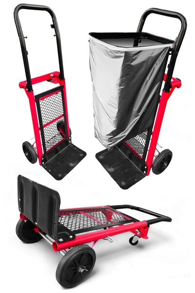 MOONSHOP El Arabası Yük TaşımaYükseklik Ayarlı Çok Amaçlı El Arabası Yük Taşıma Arabası 90 Kg