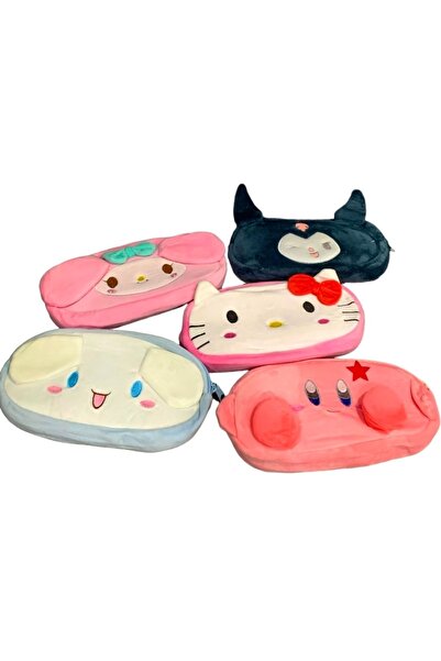 Meyra Accessories Sanrio 1 adet Yeni melodi Cinnamoroll i karikatür sevimli peluş kalem çantası kawaii kırtasiye