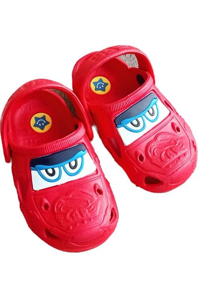 Seha Fashion Boy's Red Trolley Light Sole Slippers Sandals