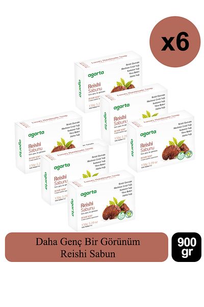Agarta Reishi Soap Natural 150 gr 6 Pieces