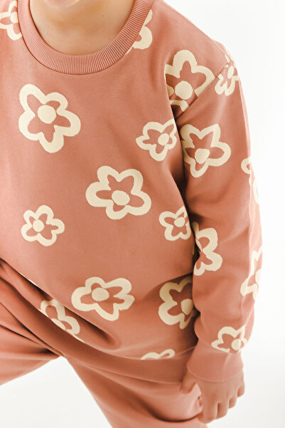ROLY POLY Rolypoly Flowers Light Brown Girls Tracksuit Set