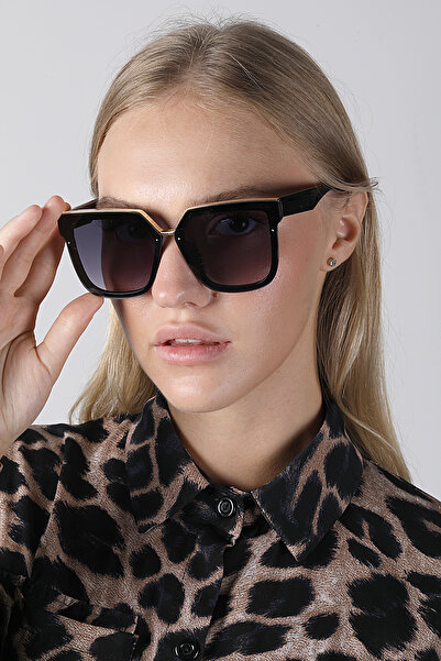 Angel Eyes نظارة شمسية نسائية سوداء مستطيلة Ae2001c1b4387a