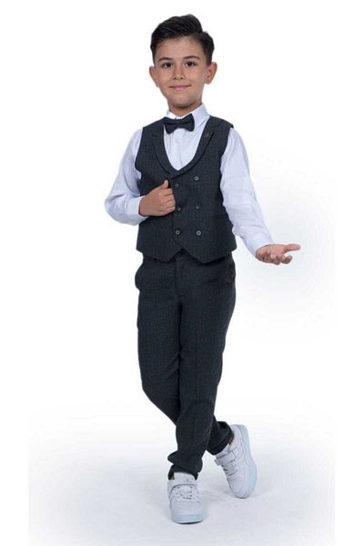 Terry 5 Piece Set - Collared Vest
