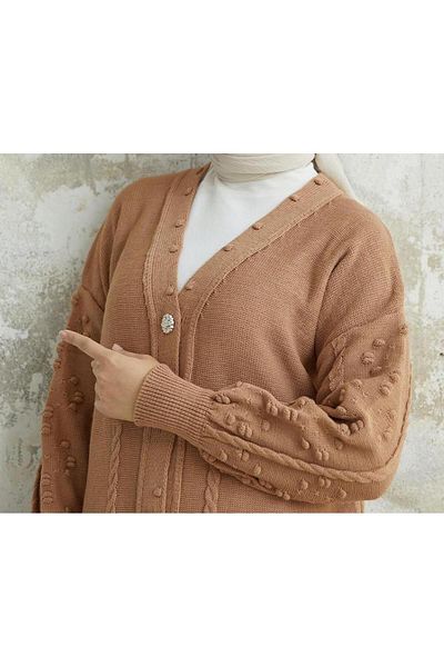 ayseningiyimevi Stylish Sweatshirt with Knitwear Collar