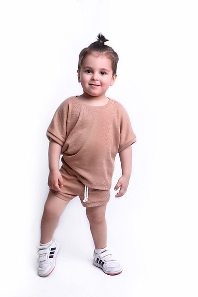 Dage Kids Cocoa Corded Brown Unisex Children's Set