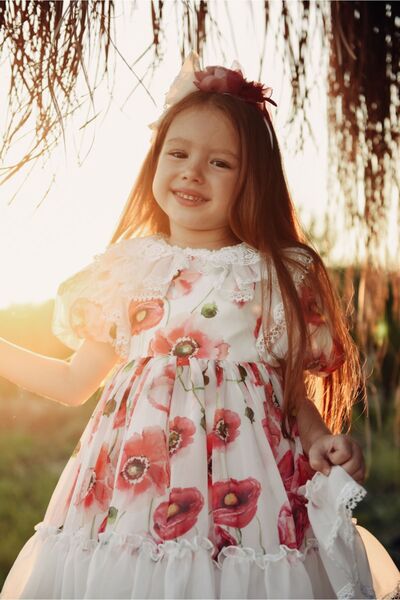 MIALORA EXCLUSİVE By Emel Ebru Özdemir Özel Tasarım Kız Çocuk  Elbise ,Taç Aksesuarlı Elbisesi, Doğum Günü Elbisesi, Kız Çocuk Abiye Elbise