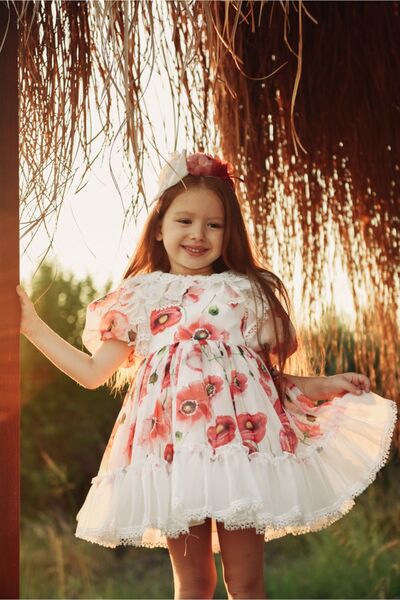 MIALORA EXCLUSİVE By Emel Ebru Özdemir Özel Tasarım Kız Çocuk  Elbise ,Taç Aksesuarlı Elbisesi, Doğum Günü Elbisesi, Kız Çocuk Abiye Elbise