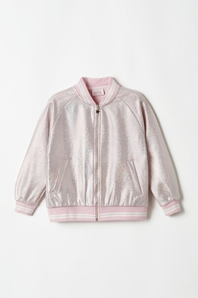 Miss Muse Sparkling Pink Bomber Ceket