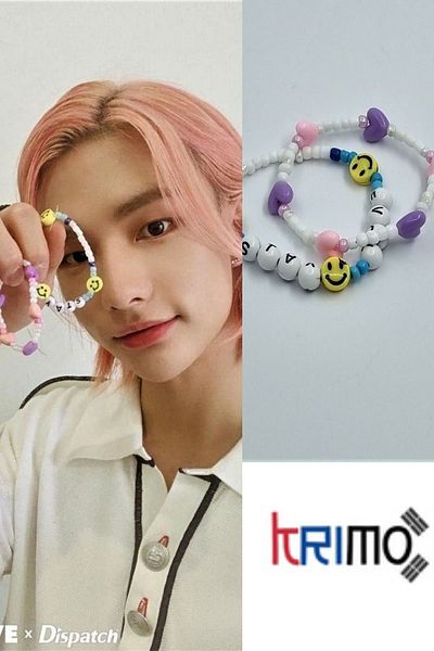 KRIMO Kpop Stray Kids Hyunjin Heart Bracelet Set