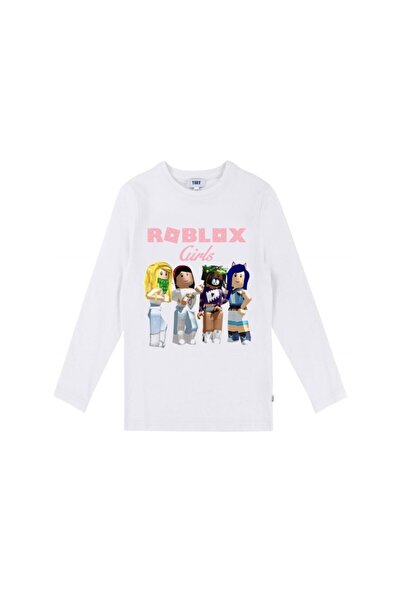 TakeTshirt Tricou alb pentru copii Roblox Girls
