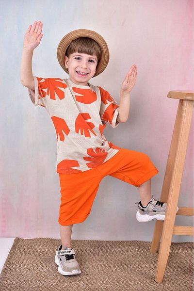tunays shopping Boy's Shorts Set - Oversize Fit, Premium Compak Fabric