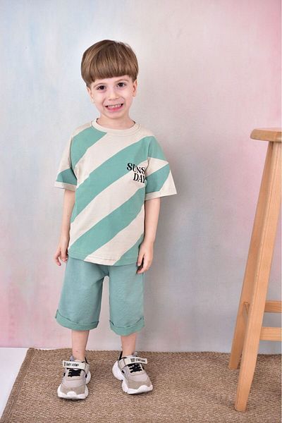 tunays shopping Boy's Oversize Shorts Set - Compak Fabric