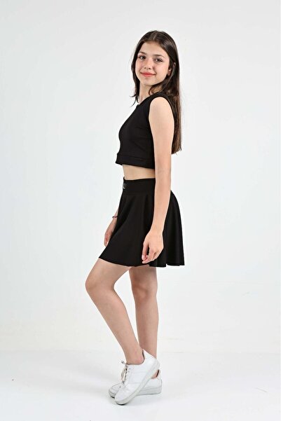 tunays shopping Zero Sleeve Crop Body και σορτς με φούστα Sportsman Set