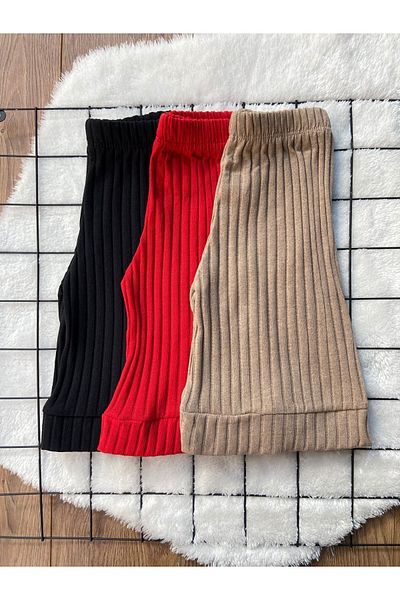 tunays shopping Pantaloni scurți din velur 100% bumbac pentru fete - set de 3