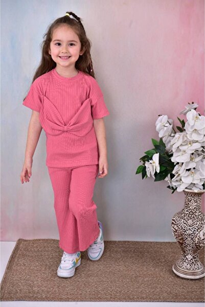 tunays shopping Детайлен горен комплект с панделка за момиче